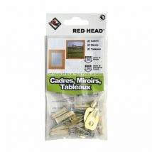 Kit tasselli espansione cornice, specchio e quadro Red Head Diam.6 x L.25 mm Red Head