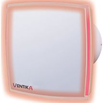 Red LED Lighted Modern Extractor Fan Wall Mounted Domestic Ventilation System