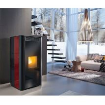 RED - Lotus - Termostufa a pellet 24 kw bordoux
