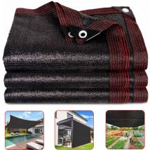 Cyslmuk - Red parasol, 5 x 8 m, 85 % de protección solar uv, resistente al viento, para invernadero, cubierta vegetal, invernadero, jardín, pabellón,