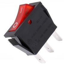 Interrupteur unipolaire lumineux rouge 16A 250V Standard