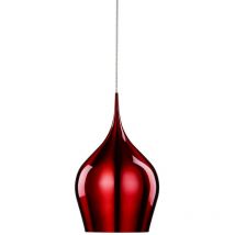 Searchlight - Vibrant - 1 Light Large Dome Ceiling Pendant Red, E27