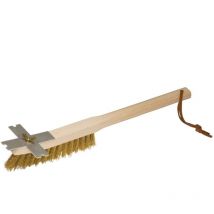 Grillrostenbürste mit Schaber aus Edelstahl - Redecker