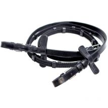 Redini in cuoio italiano e tela ricoperte in gomma con nove tacche in cuoio - marrone