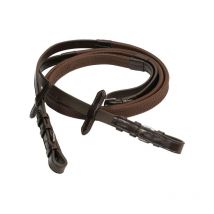 Redini inglesi in cuoio italiano e gomma piena con inserti in nylon antirottura e antiallungamento : Full, Nero
