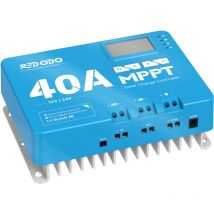 40A mppt Régulateur de Charge Solaire 12V/24V Auto dc Entrée ,Bluetooth intégré, écran lcd - Redodo