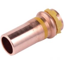Réduction à sertir - pour tube cuivre - gaz - mâle / femelle - diamètre 18 - 14 mm - comap 5243vg1814