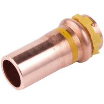 Réduction à sertir - pour tube cuivre - gaz - mâle / femelle - diamètre 22 - 14 mm - comap 5243vg2214
