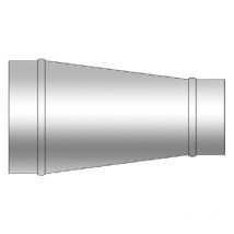 Mercatools - Reduccion concentrica chapa galvanizada D300/d100 D300/d100