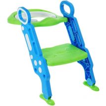 Augienb - Réducteur de Toilette Siège De Toilette Pliable Pour Enfant De 1–7 ans-BLEU Agito
