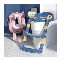 Magicfox - Reducteur toilette enfant avec Marche, Coussin - Siège de toilette Pliable, Hauteur réglable pour Garcon Fille - dès 3 ans