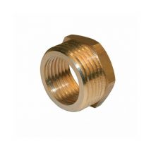 Réduction 6 pans extérieur laiton - à visser (x2) - 241 - pour tube cuivre - Dimensions: 20x27 - 12x17