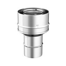 Réduction acier noir - ø 80 m - 60 m