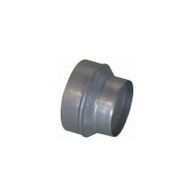 Réduction galva 200-125mm pour récuperateur d'air chaud de cheminée