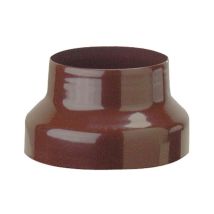 Réduction des tuyaux émaillés pour poêles en acier en porcelaine 10/8 maroon - maroon