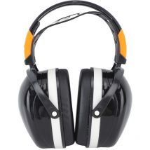 Jeffergarden Réduction du bruit Cache-oreilles Pliable Léger Protection auditive Sécurité sur la tête Cache-oreilles pour le jardin Tir Tonte Noir