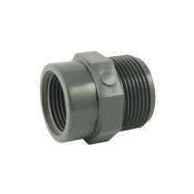 Réduction Male / femelle en PVC - Ø A: 3/4'' | Ø B: 1/2''