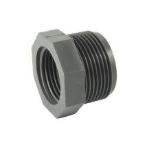 Réduction simple Male / Femelle en pvc PN16 ø a: 3/4'' ø b: 1/2''