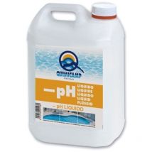 QP reductor ph liquido 5 litros garrafa , Reductor pH 6 Kg. 203206. -Marca: Quimicamp. -Producto líquido para bajar el pH del agua de la piscina