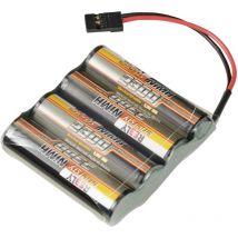 Pack de batterie (NiMh) 4.8 v 2300 mAh Nombre de cellules: 4 LR6 (aa) side by side fiche jr femelle X925392 - Reely
