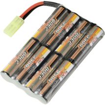 Pack de batterie (NiMh) 9.6 v 2300 mAh Nombre de cellules: 8 LR6 (aa) LR6 (aa) stick Mini-Tamiya mâle X925182 - Reely