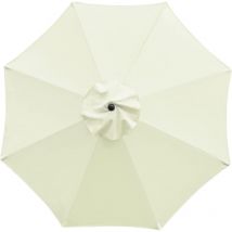Ikodm - Reemplazo de tela para sombrilla de exterior, tela de repuesto para toldo de sombrilla de patio, Diamètre 3,0m8 baleines sans porte-parapluie