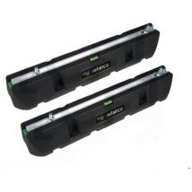 Base xs Dämpfungssockel-Aufstellbalken Set 1200mm - 2 Stück und Schrauben - Refairco