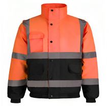 Osuper - Reflection High visibility jacket -2 tons Fluorescent orange/Navy - Size: l