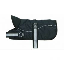 Outhwaite - Reflective Black on Black Padded Harness Coat 61cm - 260613