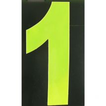 Reflektierende Klebezahl 1 gelb 170 mm 1 Klebebuchstaben & Zahlen - Conacord