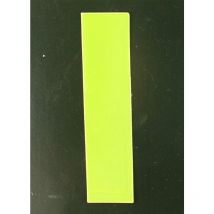 Reflektierender Klebebuchstabe 80mm x 75mm x 0,8mm aus PVC – gelb – selbstklebend – 1 x Klebezahlen – Conacord