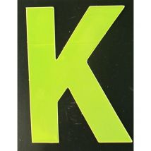Reflektierender Klebebuchstabe k gelb k Klebebuchstaben & Zahlen - Conacord