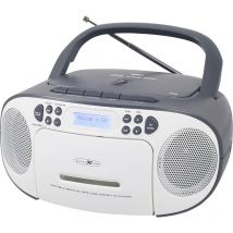 Reflexion - Radio-lecteur cd dab+, dab, fm aux, cd, Cassette, usb blanc, gris Y868992