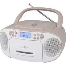RCR2260PK CD-Radio ukw aux, cd, Kassette Pink, Weiß - Reflexion