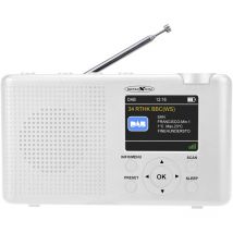 TRA23DAB/WH Tischradio dab+, dab, ukw dab+, ukw wiederaufladbar Weiß - Reflexion