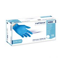 Gants de travail en nitrile ultra fins Reflexx N80B - xl - Bleu ciel