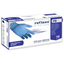 Gants en nitrile non poudrés Reflexx R70 de qualité supérieure - xl - Bleu ciel