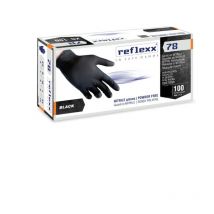 Gants en nitrile non poudrés Reflexx R78 noirs - XL - Noir