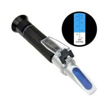 Réfractomètre d'alcool pour la mesure du pourcentage de volume d'alcool spiritueux avec compensation automatique de la température (ATC), gamme 0-80%