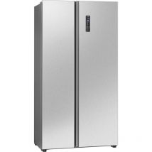 Bomann - Réfrigérateur américain avec congélateur 442L Inox SBS7344-Inox