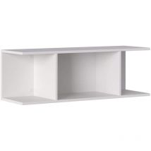 Abitare - Regal 100x30x33 cm mattweiß mit drei Fächern - Belgio