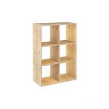 Modulares Bücherregal 6 Würfel dinamic Kiefer massiv Astigarraga