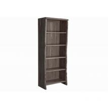 Massivmoebel24 - Regal Akazie 81x45x204 grau lackiert pure acacia 408