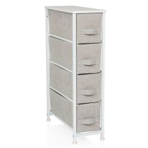 Regal Foldress S 20x48x76cm 4 Fächer Grau Hjh Living