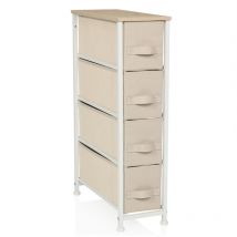 Regal Foldress S 20x48x76cm 4 Fächer Beige Hjh Living