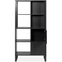 CALICOSY – Sumatra20A zweiseitiges offenes Sideboard – Anthrazit – 83,5 cm x 40 cm x 165 cm