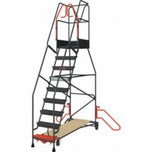 Fimm - Regal-Stehleiter 9 Stufen mit automatischer Arretierung 150 kg 830008814