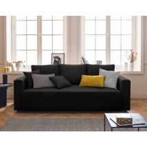 Bestmobilier - Regala - canapé 3 places - convertible avec coffre - en tissu