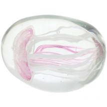 Signes Grimalt - Fermacarte Medusa in cristallo rosa 730 gr. Scrivania da casa per ufficio regalo decorativo