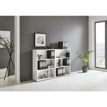 Bmg Möbel Regalwand, Office Edition Set 1, Niedrig, Büroschrank/büromöbel/regal, Weiß